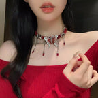 Star Custom 2025New Year's Exaggerated Punk Necklace y2k Irregular Subculture Hip-Hop Trend Unisex Niche Collarbone Chain