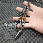 Star Custom Celebrity Imitation Terahertz Dolphin Necklace Round Ring Jade Clasp Cross Necklace Jewelry Sweater Chain Collarbone Necklace