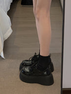 90s Grunge Platform Oxfords - Chunky Sole height Booster