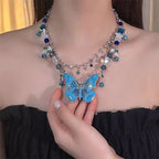 Star Custom 2025New Year's Exaggerated Punk Necklace y2k Irregular Subculture Hip-Hop Trend Unisex Niche Collarbone Chain