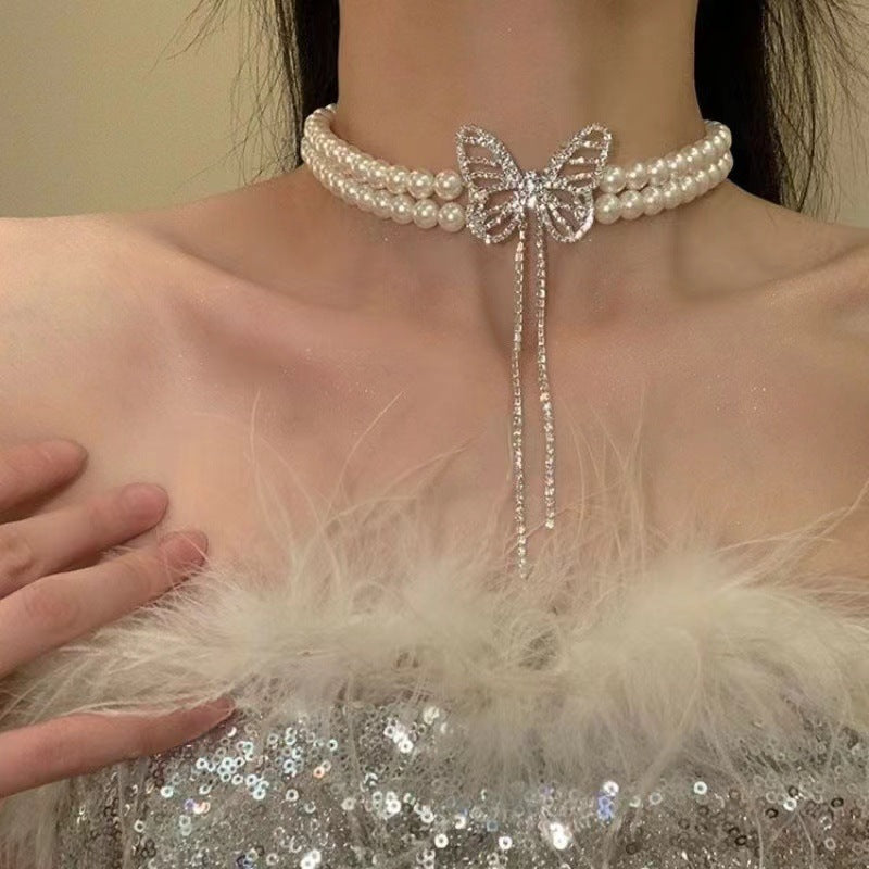 Star Custom 2025New Year's Exaggerated Punk Necklace y2k Irregular Subculture Hip-Hop Trend Unisex Niche Collarbone Chain