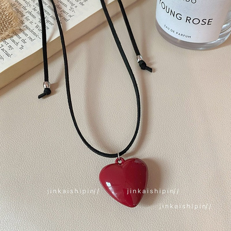 Star Custom New Mysterious Black Long Geometric Pendant Necklace for Women New Chinese Style Niche High-end Versatile Necklace Wholesale