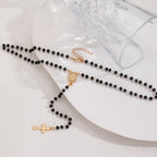 Celebrity Style Popular Cross Long Chain Necklace for Women Easter Trendy Jewelry Sexy Tassel Virgin Mary Pendant