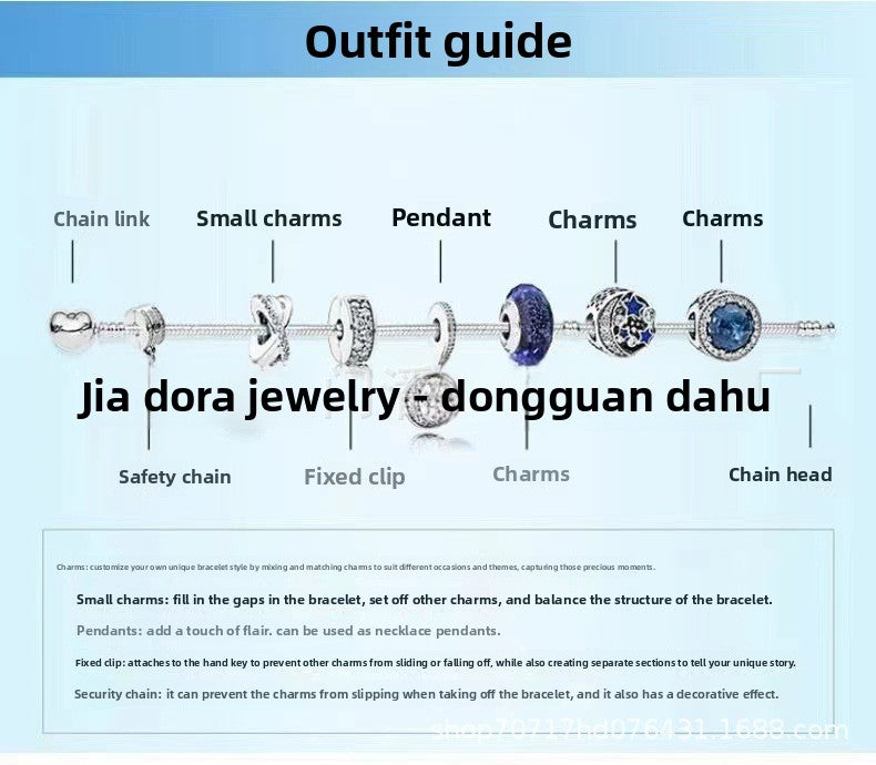 Pan Family Plating S925silver Shining Bow Necklace with Inlaid Diamonds Moon Fashion Collarbone Chain