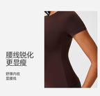 New Casual Sportswear t Women's Slim Fit Quick-Dry Barely-There Feel Fitness Top Shirt Running Yoga Short Sleeve