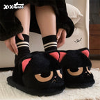 "Mood" Grumpy Cat Plush Slippers - Kawaii Gamer Girl Essential