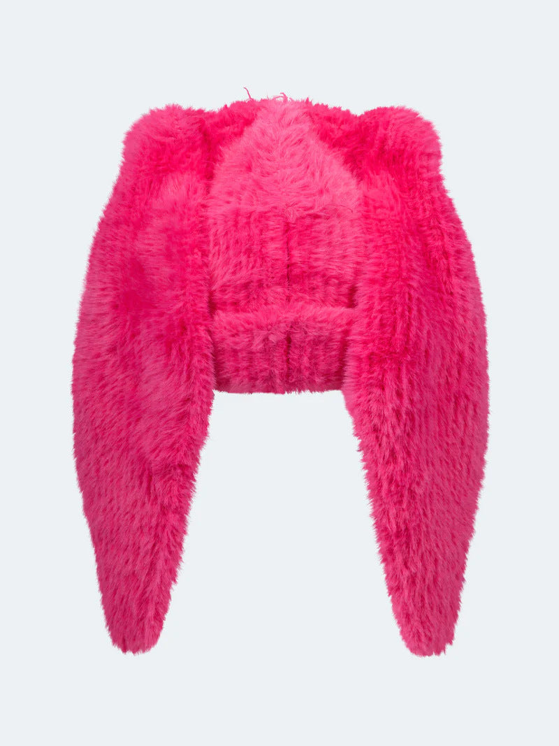 Viral E-Girl Bunny Ear Beanie - Y2K Anime Core Knit Hat