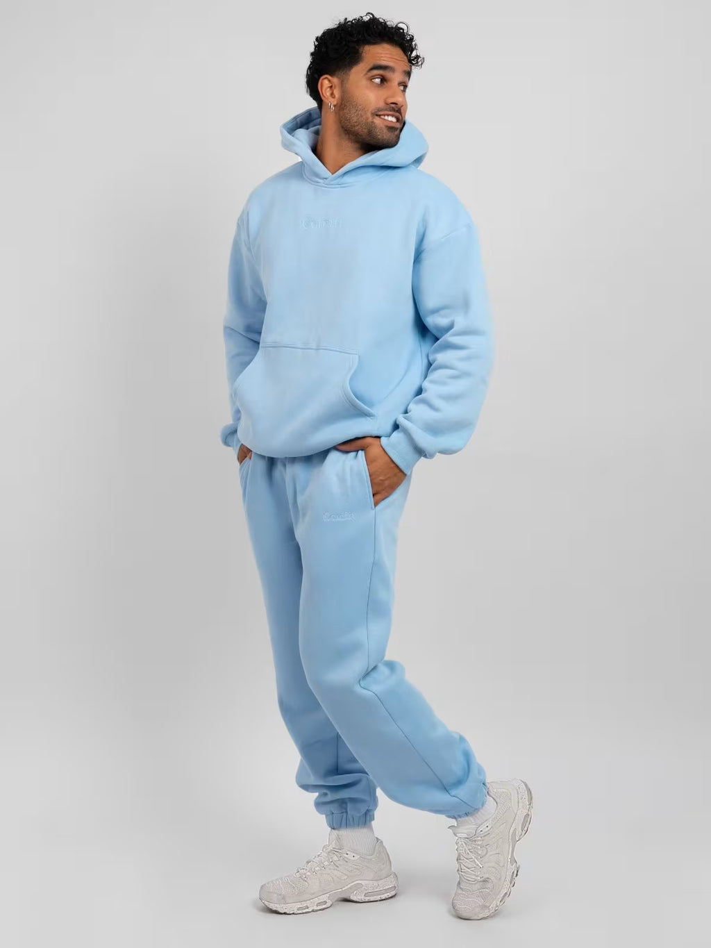 Fashionable Spring and Autumn New Style TK Amazon Exquisite Embroidered Casual Sports Hoodie Set for Men and Women