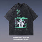 Celebrity Style American Retro Billie Singer Character Print Short Sleeve T Men's and Women's Street Style Short Sleeve T-Shirt