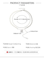 Celebrity Style Jewelry Niche Design Hot Girl Imitation Pearl Tassel Heart Cross Butterfly Versatile Necklace for Women