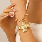 Celebrity Style Decorative Chain Jewelry Personalized Cross Alloy Pendant Necklace  Minimalist Style Clip Simple Internet Celebrity Collarbone Chain for Women