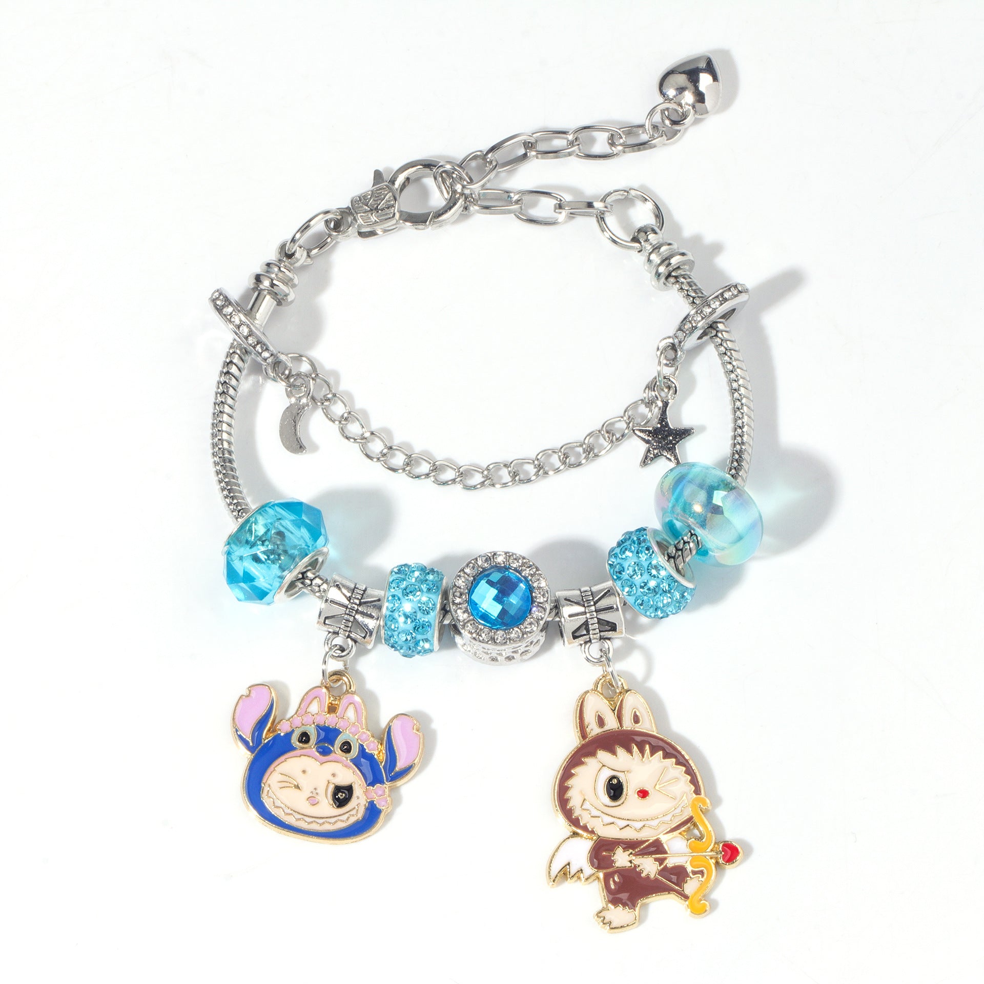 Hot Selling Sanrio Beaded Bracelet Cartoon Kuromi Labubu Beaded Bracelet Women's Accessories