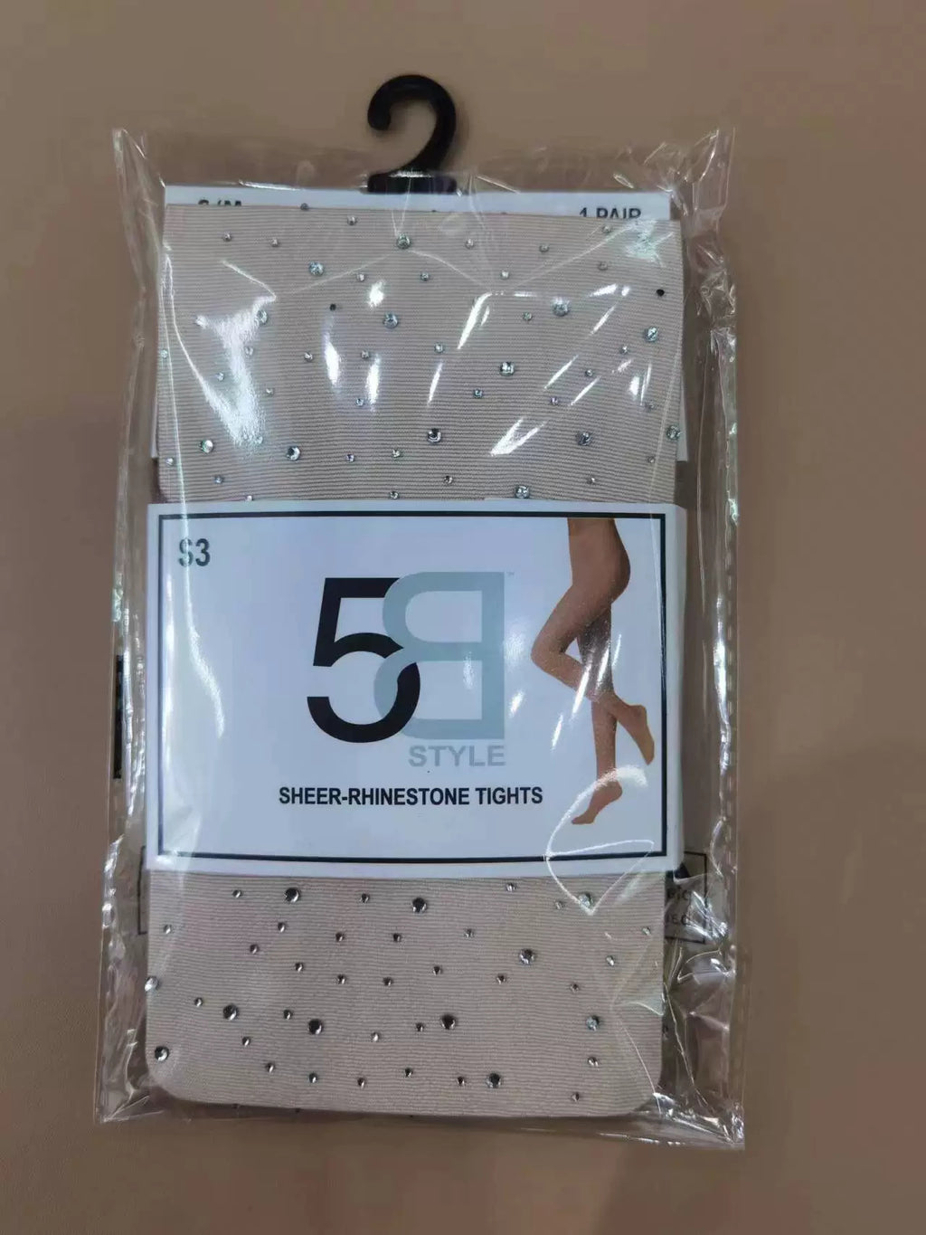 "Teenage Dream" Star Rhinestone Tights - Sheer Sparkle Mesh