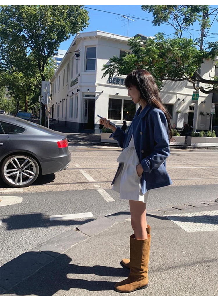 SOUR Era Suede Slouch Boots - Vintage Knee-High Fit