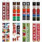 2026New Year Christmas Couplets Santa Claus Soldier Outdoor Decoration Door Curtain Hanging Flag Outdoor European and American
