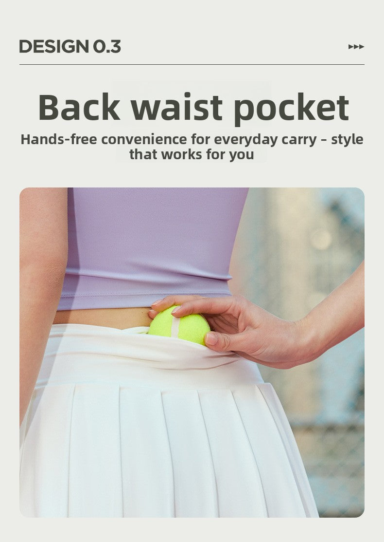 Pop-Punk Princess Pleated Mini Skirt - High Waist Tennis Core