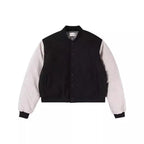 Star Style Autumn Winter Sports Jacket Casual Loose Long Sleeve Top Couple Spliced Sleeve Baseball Cotton Jacket Handsome Unisex Outerwear