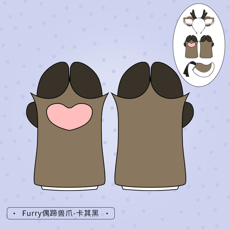 Christmas Antler Headband Cute Plush Deer Ear Headwear cosplay Accessories Handmade Simulated Animal Ear Headband