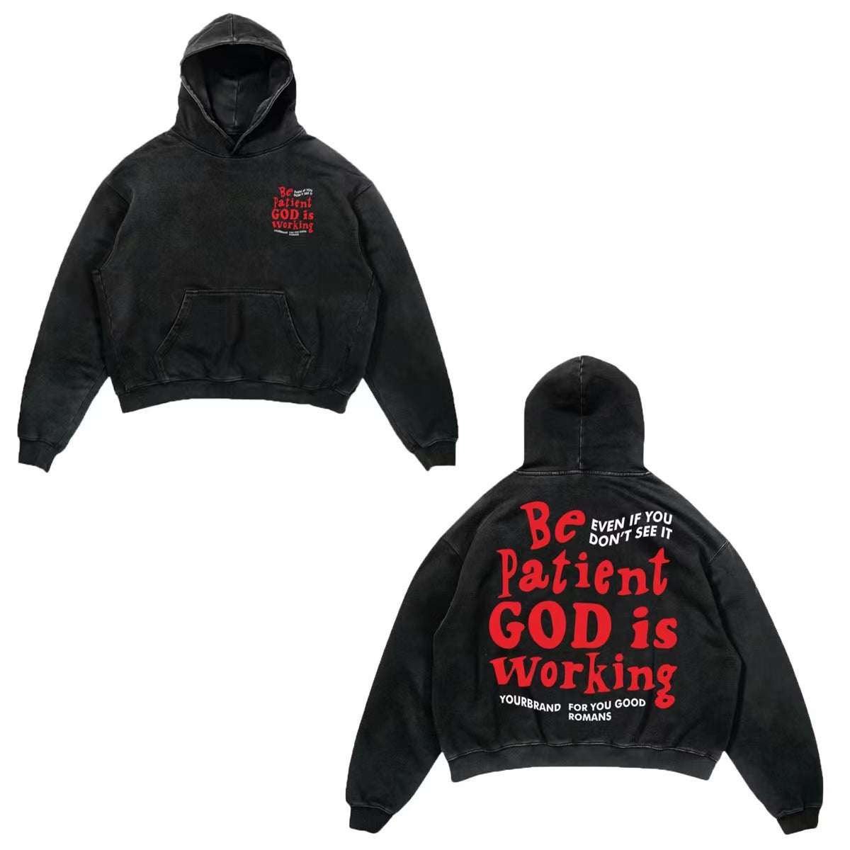 Harajuku Fashion Retro Skull Print Hoodie y2k Streetwear Hoodie for Couples