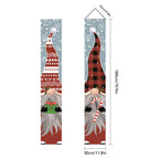 2026New Year Christmas Couplets Santa Claus Soldier Outdoor Decoration Door Curtain Hanging Flag Outdoor European and American