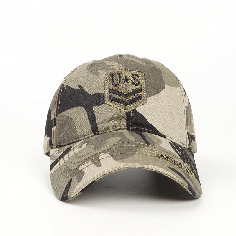 Celebrity Style Hat Autumn Winter Hat Cotton Soft Top Outdoor Camouflage Baseball Cap Unisex Hat Mountaineering Duckbill Cap